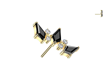 Топ Тиара золото безрезьбовой